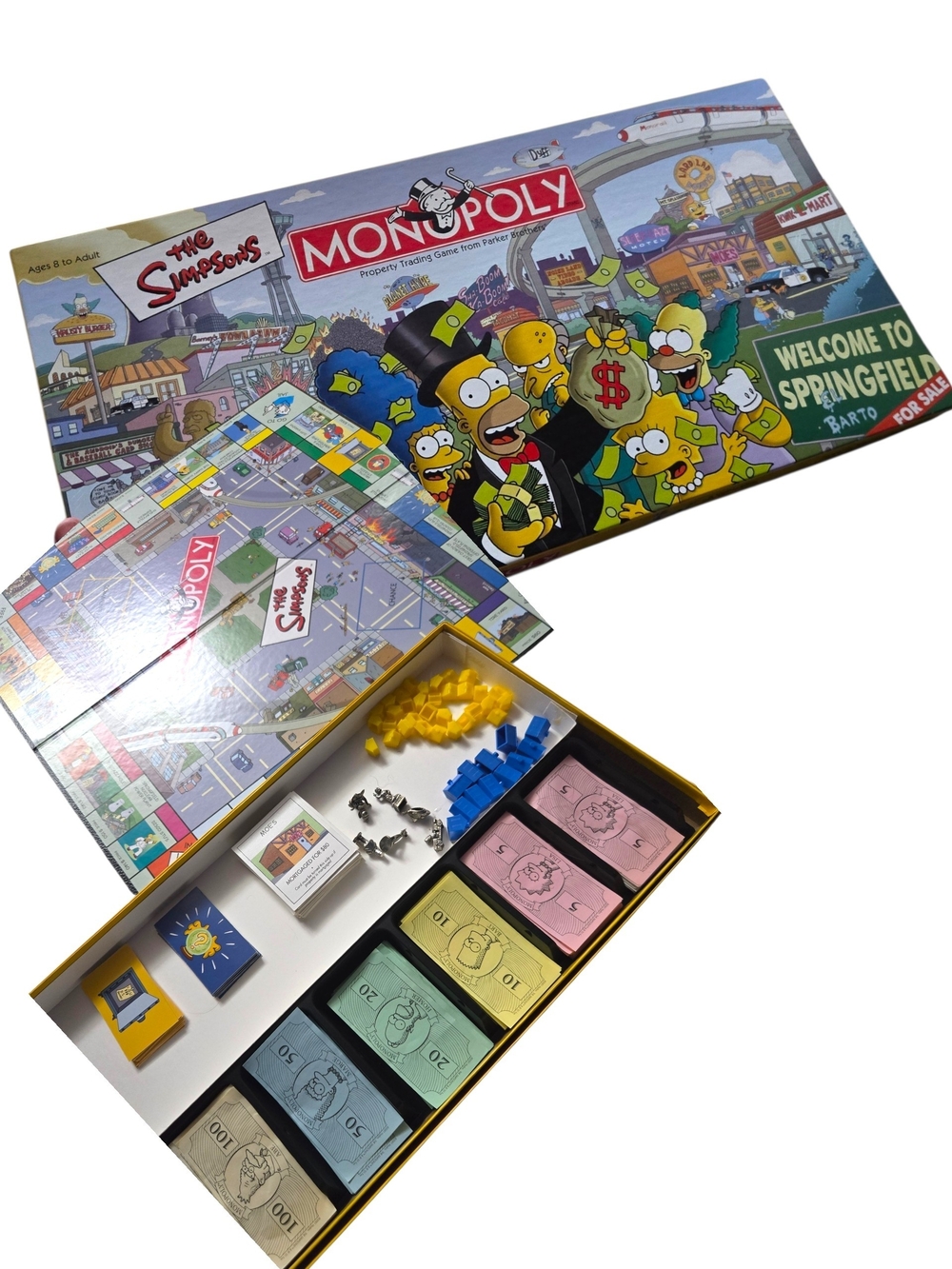 The Simpsons Monopoly Board Game - Bright Multicolor